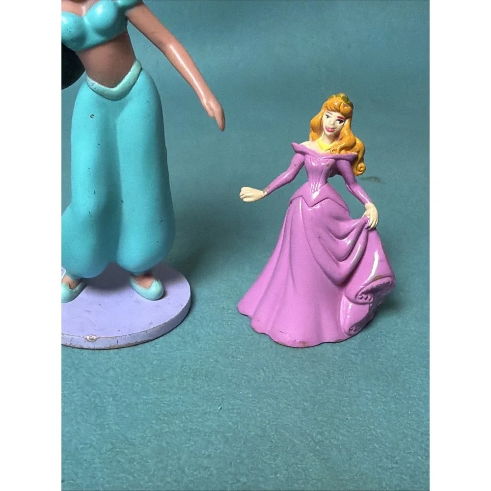 Disney Princess Jasmine Anna Snow White Cinderella PVC Figures‎ Lot Cake Topper